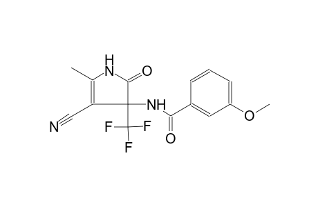 Benzamide, N-(4-cyano-5-methyl-2-oxo-3-trifluoromethyl-2,3-dihydro-1H-pyrrol-3-yl)-3-methoxy-