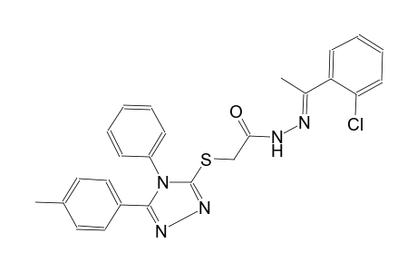 acetic acid, [[5-(4-methylphenyl)-4-phenyl-4H-1,2,4-triazol-3-yl]thio]-, 2-[(E)-1-(2-chlorophenyl)ethylidene]hydrazide