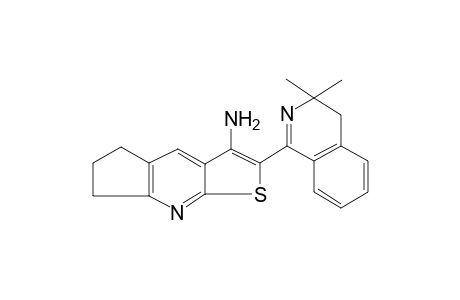 2-(3,3-Dimethyl-3,4-dihydro-1-isoquinolinyl)-6,7-dihydro-5H-cyclopenta[b]thieno[3,2-e]pyridin-3-amine