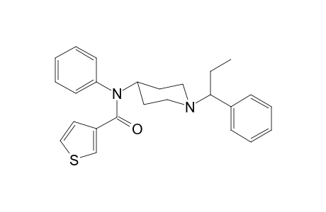 N-Phenyl-N-[1-(1-phenylpropyl)piperidin-4-yl]thiophene-3-carboxamide