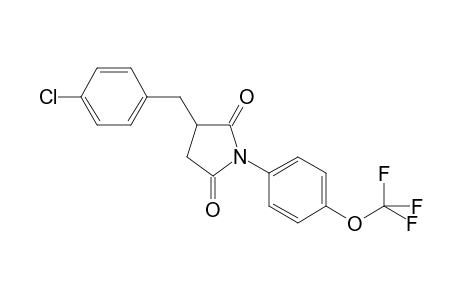 3-(4-Chlorobenzyl)-1-[4-(trifluoromethoxy)phenyl]pyrrolidine-2,5-quinone