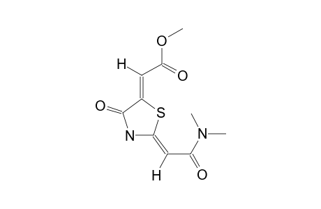 (Z)-2-(N,N-DIMETHYLCARBAMOYLMETHYLENE)-(Z)-5-(METHOXYCARNOYLMETHYLENE)-THIAZOLIDIN-4-ONE