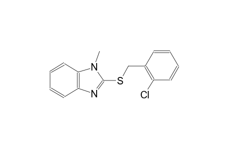1H-benzimidazole, 2-[[(2-chlorophenyl)methyl]thio]-1-methyl-