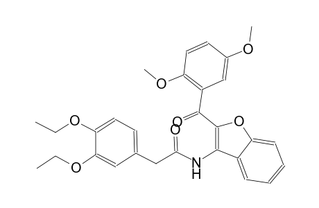 2-(3,4-Diethoxyphenyl)-N-[2-(2,5-dimethoxybenzoyl)-1-benzofuran-3-yl]acetamide
