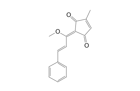 CORUSCANONE-A;2-(1-METHOXY-3-PHENYL-2-PROPENYLIDENE)-4-METHYLCYCLOPENT-4-ENE-1,3-DIONE;ISOMER-1A