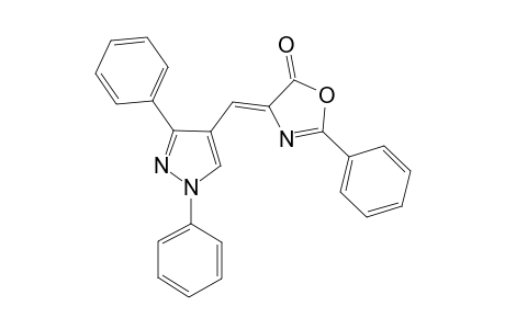 (Z)-4-((1,3-diphenyl-1H-pyrazol-4-yl)methylene)-2-phenyloxazol-5(4H)-one