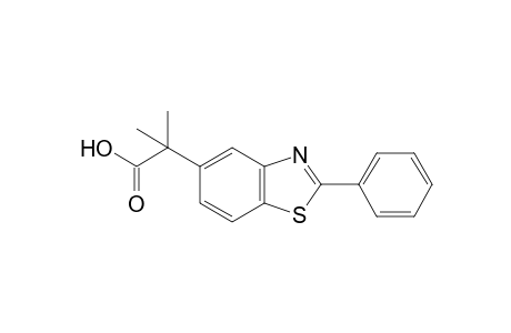 alpha,alpha-DIMETHYL-2-PHENYL-5-BENZOTHIAZOLEACETIC ACID