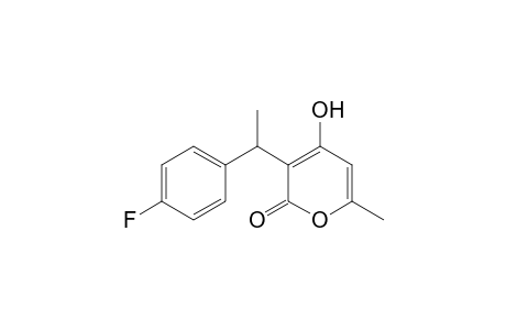 3-(1-(4-fluorophenyl)ethyl)-4-hydroxy-6-methyl-2H-pyran-2-one