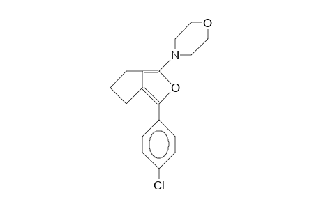 4-(3-<4-Chloro-phenyl>-5,6-dihydro-4H-cyclopenta<C>furan-1-yl)-morpholine