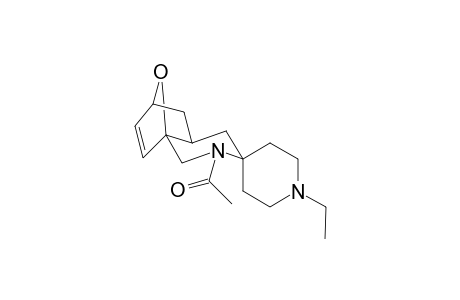6,8a-Epoxy-N-acetyl-4-spiro[N'-ethylpyrido-isoquinoline]