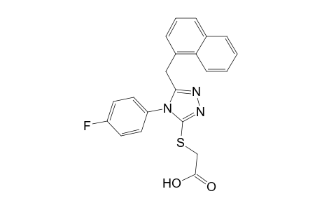 2-[[4-(4-fluorophenyl)-5-(1-naphthalenylmethyl)-1,2,4-triazol-3-yl]thio]acetic acid