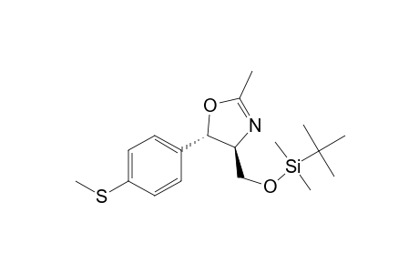 (4S,5S)-4-[(t-Butyldimethylsilyloxy]methyl-2-methyl-5-[4-(methylthio)phenyl]-2-oxazoline