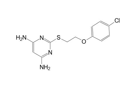 4,6-pyrimidinediamine, 2-[[2-(4-chlorophenoxy)ethyl]thio]-