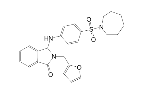 1H-isoindol-1-one, 2-(2-furanylmethyl)-3-[[4-[(hexahydro-1H-azepin-1-yl)sulfonyl]phenyl]amino]-2,3-dihydro-
