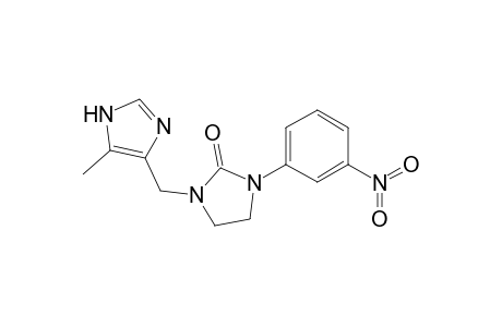 1-[(5-methyl-1H-imidazol-4-yl)methyl]-3-(3-nitrophenyl)-2-imidazolidinone