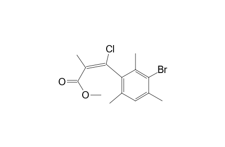 (E)-3-(3-bromo-2,4,6-trimethyl-phenyl)-3-chloro-2-methyl-acrylic acid methyl ester