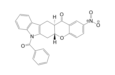(5aR,12aR)-7-Benzoyl-2-nitro-6,7,12,12a-tetrahydrochromeno[2,3-b]carbazol-13(5aH)-one