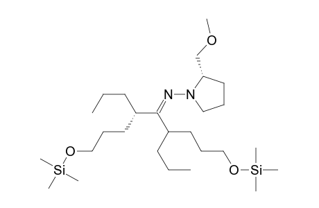 (+)-(2S,4'S,6'S)-2-Methoxymethyl-1-(1,9-bis(trimethylsilyloxy)-4,6-dipropyl-5-nonylideneamino)-pyrrolidine