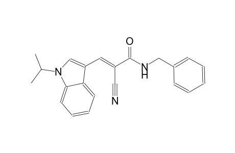 (2E)-N-benzyl-2-cyano-3-(1-isopropyl-1H-indol-3-yl)-2-propenamide