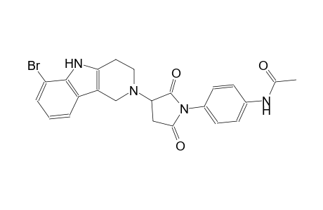acetamide, N-[4-[3-(6-bromo-1,3,4,5-tetrahydro-2H-pyrido[4,3-b]indol-2-yl)-2,5-dioxo-1-pyrrolidinyl]phenyl]-