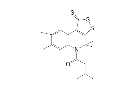3-Methyl-1-(4,4,7,8-tetramethyl-1-sulfanylidene-5-dithiolo[3,4-c]quinolinyl)-1-butanone