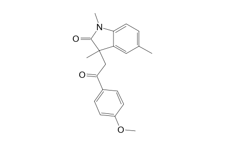 3-[2-(4-Methoxy-phenyl)-2-oxo-ethyl]-1,3,5-trimethyl-indolin-2-one