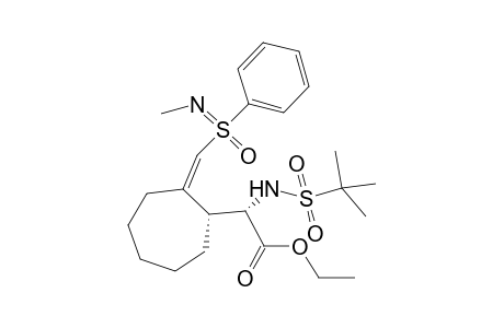 Ethyl (Z,Ss,2S,3R)-[2-(N-methyl-S-phenylsulfonimidoyl)methylene]cycloheptyl}-(2'-methylpropane-2'-sulfonylamino)-acetate