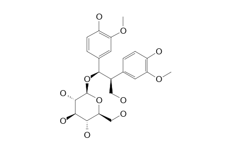 HOVETRICHOSIDE-A;(1R,2S)-1-(4-HYDROXY-3-METHOXYPHENYL)-2-(4-HYDROXY-3-METHOXYPHENYL)-1,3-PROPANEDIOL-1-O-BETA-D-GLUCOPYRANOSIDE