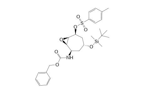 1.beta.-[p-(Toluenesulfonyl)oxy]-2.beta.,3.beta.-epoxy-4.beta.-[(benzyloxycarbonyl)amino]-6.alpha.-[(t-butyldimethylsilyl)oxy]cycloheptane