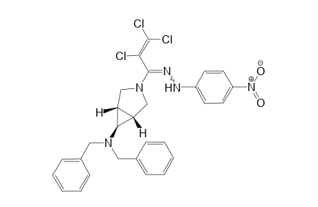 (1S,5R)-N-(1-(6-Dibenzylamino-3-azabicyclo[3.1.0]hex-3-yl)-2,3,3-trichloro-allylidene)-N'-(4-nitrophenyl)hydrazine