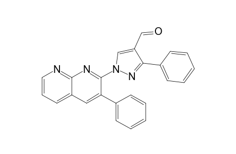 3-Phenyl-1-(3-phenyl-1,8-naphthyridin-2-yl)-4-pyrazolecarboxaldehyde
