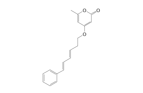 6-methyl-4-[(3E,5E)-6-phenylhexa-3,5-dienoxy]-2-pyranone