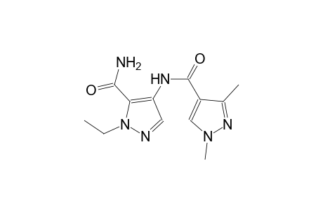 N-[5-(aminocarbonyl)-1-ethyl-1H-pyrazol-4-yl]-1,3-dimethyl-1H-pyrazole-4-carboxamide