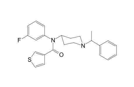 N-3-fluorophenyl-N-[1-(1-phenylethyl)piperidin-4-yl]thiophene-3-carboxamide