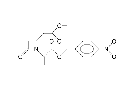 (.+-.)-4-Nitro-benzyl 2-(2-methoxycarbonylmethyl-4 -oxo-azetidin-1-yl)-acrylate