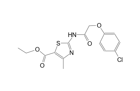 4-Methyl-5-ethoxycarbonyl-2-(4-chlorophenoxyacetamido)-thiazole