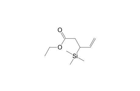 4-Pentenoic acid, 3-(trimethylsilyl)-, ethyl ester, (.+-.)-