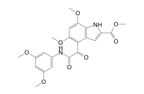 Methyl 5,7-dimethoxy-4-(3',5'-dimethoxyphenyloxamoyl)indole-2-carboxylate