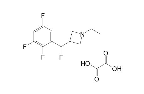 1-ethyl-3-[fluoro(2,3,5-trifluorophenyl)methyl]azetidine oxalate salt