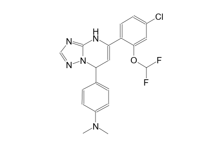 4-{5-[4-chloro-2-(difluoromethoxy)phenyl]-4,7-dihydro[1,2,4]triazolo[1,5-a]pyrimidin-7-yl}-N,N-dimethylaniline