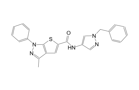 1H-thieno[2,3-c]pyrazole-5-carboxamide, 3-methyl-1-phenyl-N-[1-(phenylmethyl)-1H-pyrazol-4-yl]-