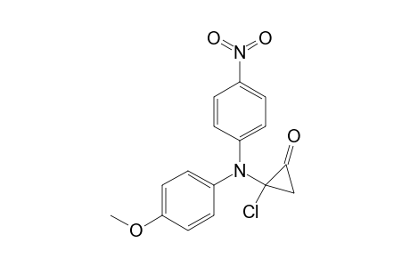 3-Chloro-N-(p-methoxyphenyl)-4-(p-nitrophenyl)propionic acid, 3-amino-, lactam