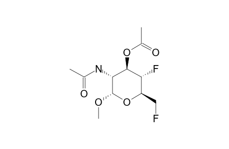 METHYL-2-BENZAMIDO-3-O-ACETYL-4,6-DIFLUORO-2,4,6-TRIDEOXY-ALPHA-D-GLUCOPYRANOSIDE