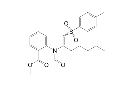 2-[N-Formyl-N-(2-carboxymethoxyphenyl)amido]-1-tosylheptene