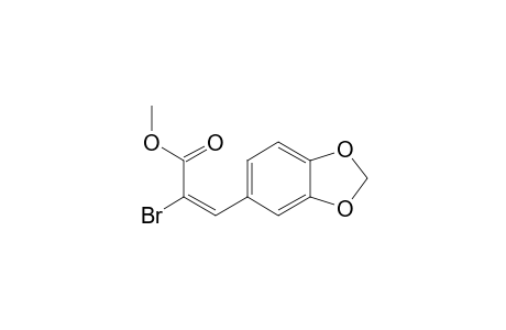 (E)-3-(1,3-benzodioxol-5-yl)-2-bromo-2-propenoic acid methyl ester