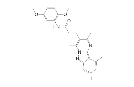 pyrido[2',3':3,4]pyrazolo[1,5-a]pyrimidine-3-propanamide, N-(2,5-dimethoxyphenyl)-2,4,8,10-tetramethyl-