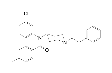 N-3-Chlorophenyl-4-methyl-N-[1-(2-phenylethyl)piperidin-4-yl]benzamide