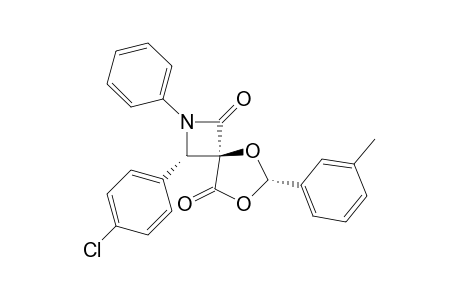 (4-r,3-t,6-c)-2-Aza-5,7-dioxa-3-(4'-chlorophenyl)-6-(m-methylphenyl)-2-phenyl-spiro[3.4]octane-1,8-dione