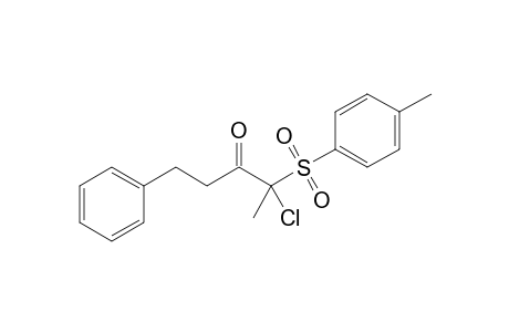 2-Chloro-2-(p-tolylsulfonyl)-5-phenyl-3-pentanone