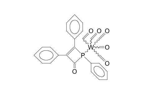 1,2,3-Triphenyl-4-oxo-1-phospha-2-cyclobuten-1-yl tungsten pentacarbonyl